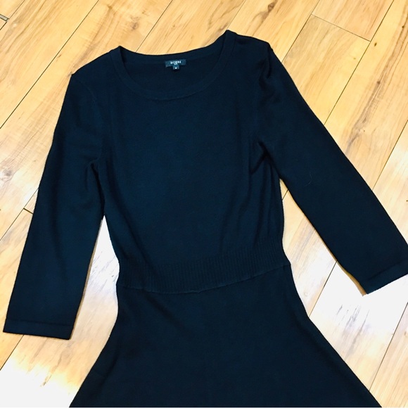 HOBBS London luxury black white sweater dress winter long sleeve small m… - Picture 4 of 9